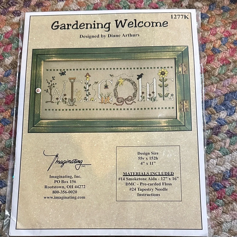 GARDENING WELCOME Cross Stitch Kit Imaginating by Diane Arthurs 4